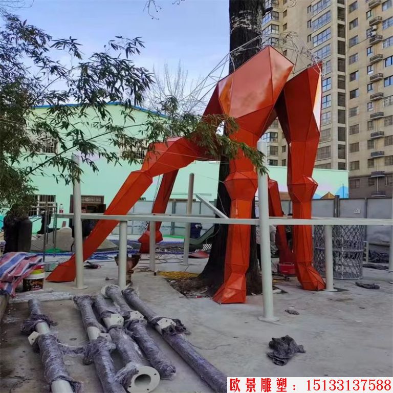 游乐场不锈钢滑梯景观装饰2